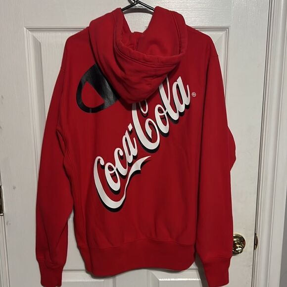 🔥🔥 CHAMPION x COCA-COLA Reverse Weave Thick Heavy HOODIE - Sz L - EXCELLENT - Picture 7 of 11